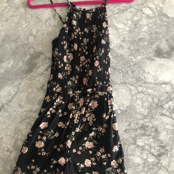 black floral romper